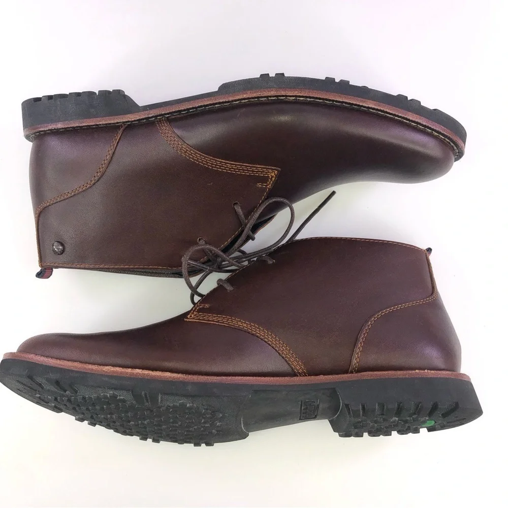 TIMBERLAND Men’s Chukka Ankle Boots Sz 7 Richdale Leather Lace Up A1 TYN